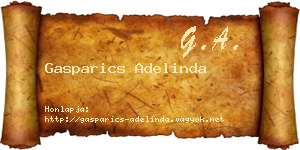 Gasparics Adelinda névjegykártya